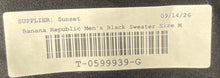 Load image into Gallery viewer, Banana Republic Mens Black Luxury Touch Cotton Pullover Sweater Size M
