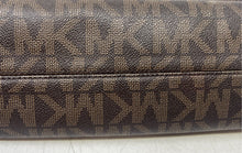 Load image into Gallery viewer, Michael Kors Womens Jet Set Travel Brown Signature Shoulder Tote Purse
