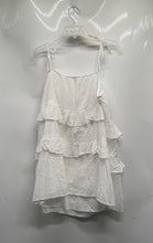 Load image into Gallery viewer, Divided By H&amp;M Womens White Tie Straps Square Neck Ruffle Blouse Top Size M
