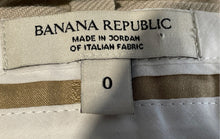 Load image into Gallery viewer, Banana Republic Womens Beige Flat Front Pockets Skinny Leg Dress Pants Size 0
