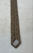 Load image into Gallery viewer, Paco Rabanne Mens Brown Printed Adjustable Keeper Loop Formal Pointed Tie
