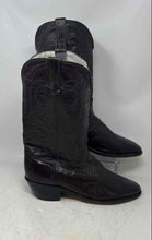Load image into Gallery viewer, Durango Mens Purple Leather Round Toe Mid-Calf Cowboy Western Boots Size 10 D
