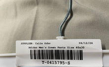 Load image into Gallery viewer, Adidas Mens Green Slash Pockets Button Front Belt Loops Chino Pants Size 40x30

