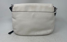 Load image into Gallery viewer, Michael Kors Womens Evie White Pebbled Leather Inner Pockets Shoulder Handbag
