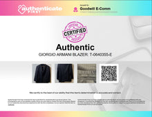 Load image into Gallery viewer, Authentic Giorgio Armani Mens Black Three-Button Blazer No Sz Pit To Pit 21 Inch
