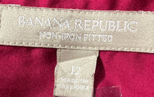Load image into Gallery viewer, Banana Republic Womens Fuchsia Long Sleeve Non-Iron Button-Up Shirt Size 12
