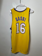 Load image into Gallery viewer, Links Marketing Group Mens Yellow Purple LA Lakers Pau Gasol #16 Jersey Size XL
