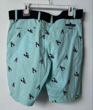 Load image into Gallery viewer, Beverly Hills Polo Club Mens Blue Lobster Print Cotton Chino Shorts Sz 36 W/ Tag
