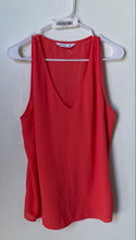 Load image into Gallery viewer, Nine West Womens Orange V-Neck Sleeveless Collarless Pullover Tank Top Size XL
