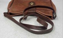 Load image into Gallery viewer, Partners Womens Brown Leather Inner Pockets Adjustable Strap Crossbody Bag
