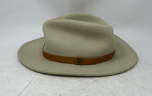 Load image into Gallery viewer, Brixton Unisex Beige Classic Wide Brim Outdoor Fedora Hat Size Small
