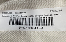 Load image into Gallery viewer, Converse Mens Ivory Cotton Dungeons &amp; Dragons Graphic Pullover Sweatshirt Sz 2XS
