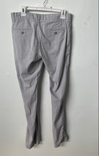 Load image into Gallery viewer, Penguin Mens Gray Plaid Slash Pocket Straight Leg Dress Pants Size 30X32

