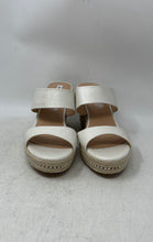 Load image into Gallery viewer, Charles David Womens Jae White Open Toe Wedge Platforms Sandals Size 10M
