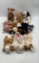 Load image into Gallery viewer, Lot Of 10 Pcs Ty Beanie Babies Multicolor Stuffed Animals Mini Toys Collection

