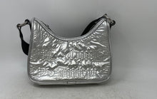Load image into Gallery viewer, Juicy Couture Womens Black Silver-Tone Quilted Adjustable Strap Shoulder Bag
