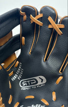 Load image into Gallery viewer, Franklin Sports RTP Ready-To-Play Black Brown Leather Baseball Glove For Youth
