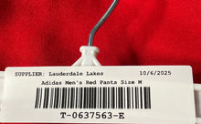 Load image into Gallery viewer, Adidas Mens Red Flat Front Elastic Waist Straight Leg Track Pants Size Medium
