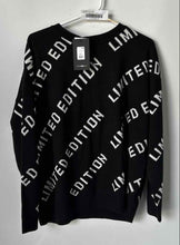 Load image into Gallery viewer, Fashion Nova Mens Black Long Sleeve Crew Neck Pullover Sweater Size S With Tag
