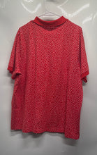 Load image into Gallery viewer, Lands'End Mens Red Printed Collared Short Sleeve Polo Shirt Size 2X

