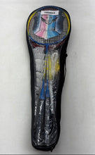 Load image into Gallery viewer, Pair Of 2 Pcs Wilson Serena Junior Racquets Shuttlecocks Net Poles Badminton Set
