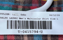 Load image into Gallery viewer, Ralph Lauren Mens Multicolor Plaid Long Sleeve Button-Up Shirt Size Large
