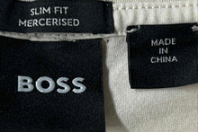 Load image into Gallery viewer, Hugo Boss Mens Beige Cotton Slim Fit Mercerised 1/4 Zip Polo Shirt Size M
