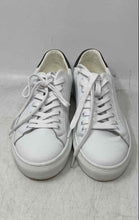 Load image into Gallery viewer, DSV Womens White Black Leather Low Top Lace-Up Sneaker Shoes Size EUR 38
