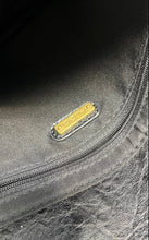 Load image into Gallery viewer, Aldo Womens Black Beige Faux Leather Tassel Double Handle Satchel Handbag
