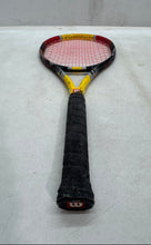 Load image into Gallery viewer, Wilson Surge-X Yellow Red And Black Comfort Grip Pro Tennis Racquet

