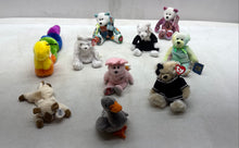 Load image into Gallery viewer, Lot Of 10 Pcs Assorted Ty Beanie Babies Bears And Animals Collectible Plush Toys
