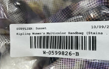 Load image into Gallery viewer, Kipling Womens Multicolor Charm Inner Pockets Shoulder Handbag Stains Inside

