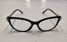 Load image into Gallery viewer, Authentic Versace Women's Black Beige Gold-Tone Glasses With Case
