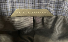 Load image into Gallery viewer, Hugo Boss Mens Blue Plaid Print Long Sleeve Two-Button Blazer Size 40R
