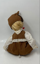 Load image into Gallery viewer, House Of Lloyd Girl Reindeer Brown White Red Ribbon Antler Hat Collector Doll
