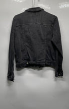 Load image into Gallery viewer, Mossimo Supply Co. Womens Black Long Sleeve Button Front Denim Jacket Size Large
