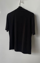 Load image into Gallery viewer, Michael Kors Womens Black Short Sleeve Turtleneck Pullover T-Shirt Size Large
