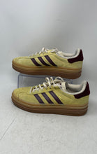 Load image into Gallery viewer, Adidas Womens Gazelle Bold IF5937 Yellow Maroon Lace-Up Sneaker Shoes Size 10
