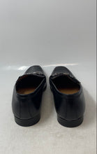 Load image into Gallery viewer, Cavalieri Mens Black Leather Square Toe Slip-On Loafers Shoes Size 9
