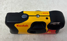Load image into Gallery viewer, Kodak Fun Saver Yellow Black Red Built-In Flash 35mm Single Use Camera Untested
