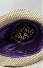 Load image into Gallery viewer, Goorin Royal Mens Light Beige Striped Round Brim Fedora Hat Size Medium
