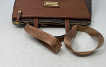 Load image into Gallery viewer, Calvin Klein Womens Brown Signature Top Handle Adjustable Strap Backpack
