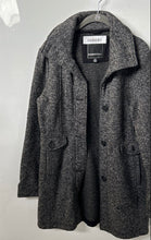 Load image into Gallery viewer, Weatherproof Womens Gray Heather Button Front Peacoat Jacket Size Medium
