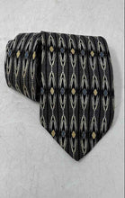 Load image into Gallery viewer, Gianfranco Ruffini Mens Gray Abstract Geometric Silk Adjustable Pointed Tie
