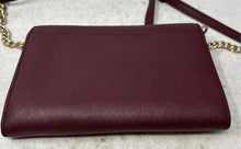 Load image into Gallery viewer, Michael Kors Womens Red Leather Inner Pocket Adjustable Strap Crossbody Bag
