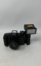 Load image into Gallery viewer, Canon TC-8000 Black Red-Eye Reduction 35mm Film Camera With Flash Not Tested
