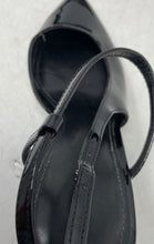 Load image into Gallery viewer, Calvin Klein Womens Ginelly-R Black Leather Stiletto Ankle Strap Heels Size 8.5M
