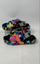 Load image into Gallery viewer, UGG Girls Fluff Yeah Slide Checks 1130390K Multicolor Slingback Sandals Size 1
