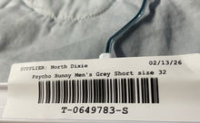 Load image into Gallery viewer, Psycho Bunny Mens Gray Cotton Slash Pocket Cuffed Classic Chino Shorts Size 36
