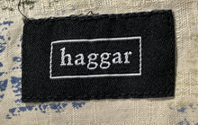 Load image into Gallery viewer, Haggar Mens Beige Printed Short Sleeve Collared Button-Up Shirt Size XL
